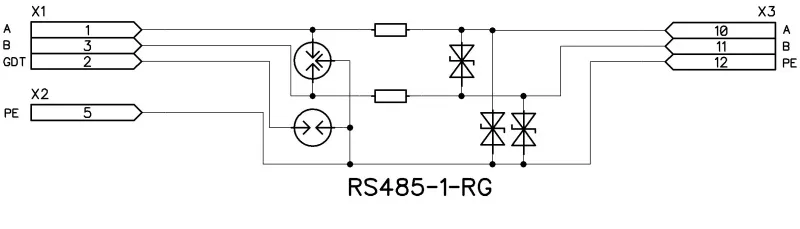 RS485-1-R (исп.2) Устройство защиты от импульсных перенапряжений (УЗИП) (Приборэнерго)