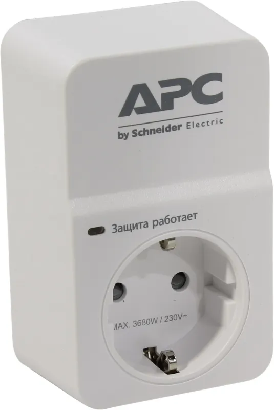 Сетевой фильтр APC PM1W-RS (1 розетка) белый, 16А 3600 Вт