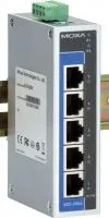 MOXA EDS-205A-T Компактный коммутатор 5 x 10/100BaseTX в металлическом корпусе с расширенным диапазоном температур