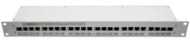 Устройства защиты от импульсных перенапряжений (УЗИП) Ethernet PoE 19" (12 портов)