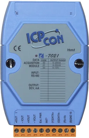 ICP-CON I-7021 1-канальный модуль аналогового вывода