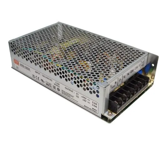 ADS-15524 Mean Well Блок питания (AC/DC,с функцией UPS и корректором коэффициента мощности 24В, 5.8А; 5В, 3А; 154.2Вт)