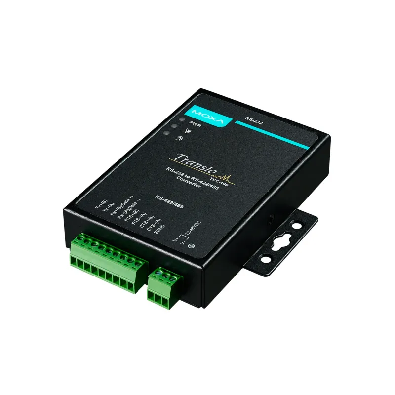 MOXA TCC-100-T Преобразователь интерфейсов RS-232 в RS-422/485 с расширенным диапазоном температур