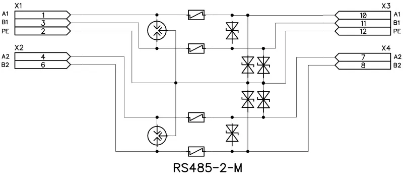 RS485-2-M (исп.2) Устройство защиты от импульсных перенапряжений (УЗИП) (Приборэнерго)